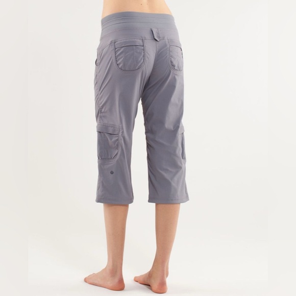Lululemon Yoga Camp Crop Fossil Size 4 - Picture 3 of 14